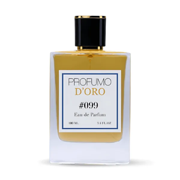 Profumo D’oro #099 – eleganter Flakon, Hauptansicht des fruchtig-provokativen Eau de Parfum